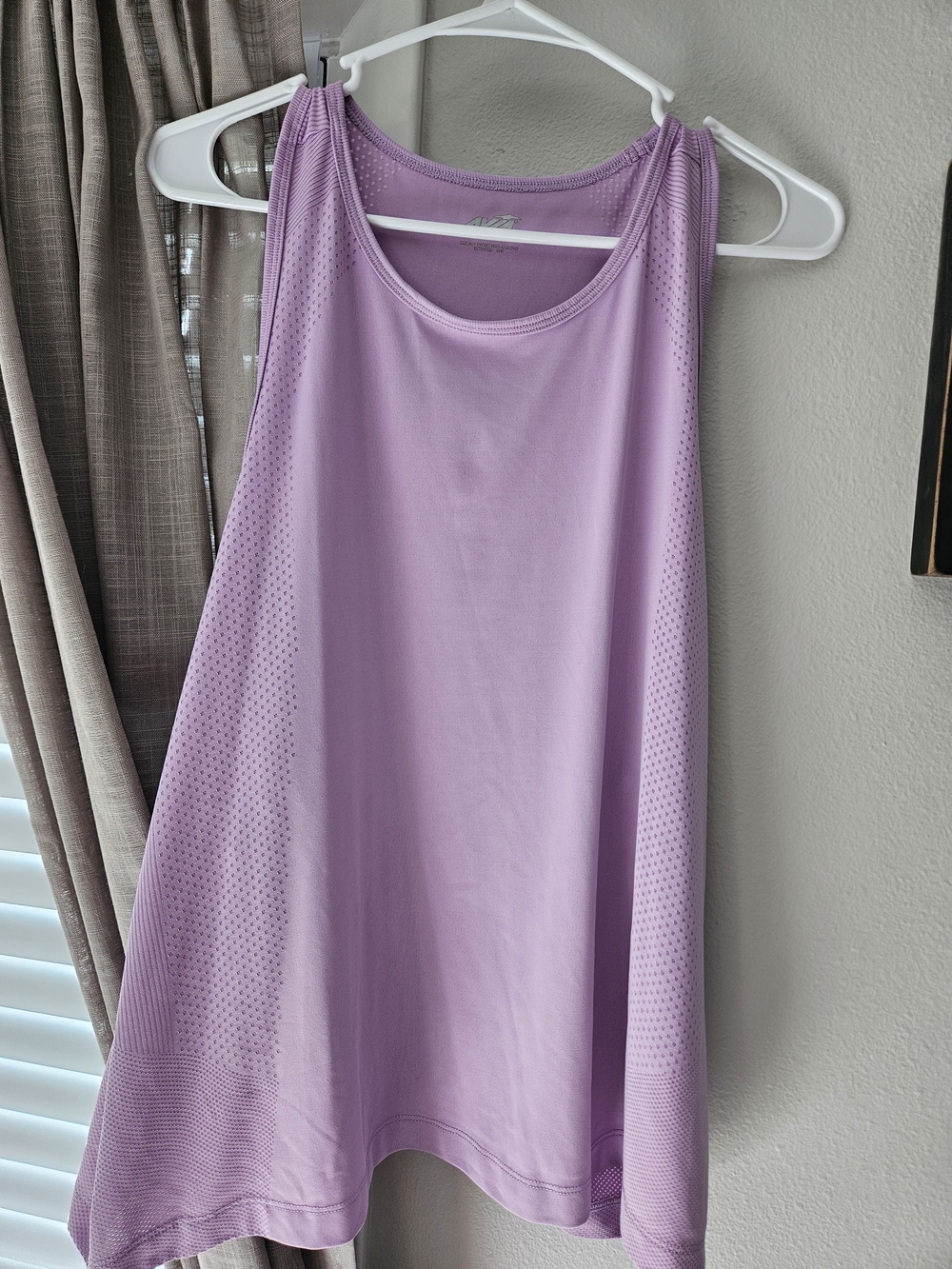 Avia Lavender Mesh-Acrylic Athletic Tank Top